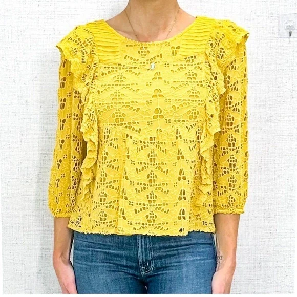 Anthropologie Eyelet Blouse - Picture 1 of 5